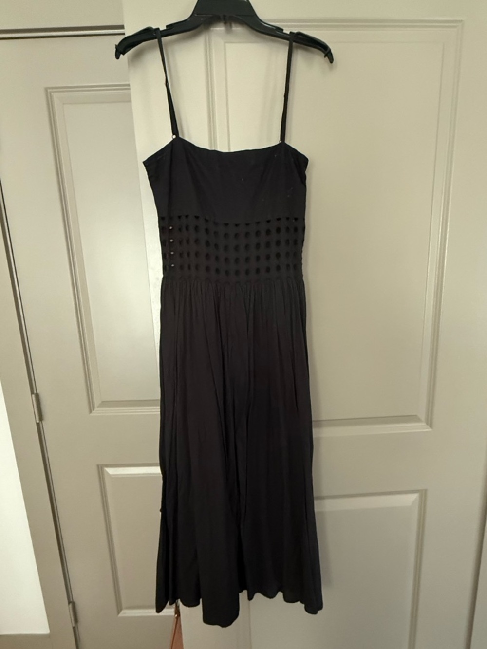 SOLID & STRIPED Black Midi Dress / Swim Cover up
